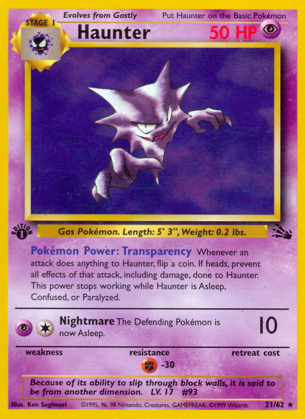 Haunter 021/62 Rare