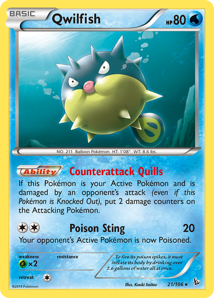 Qwilfish 021/110 Rare
