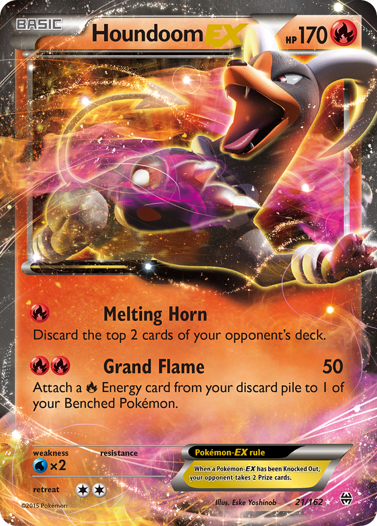 Houndoom-EX 021/165 Rare Holo EX
