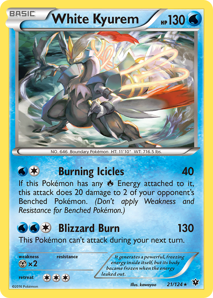 White Kyurem 021/129 Rare Holo