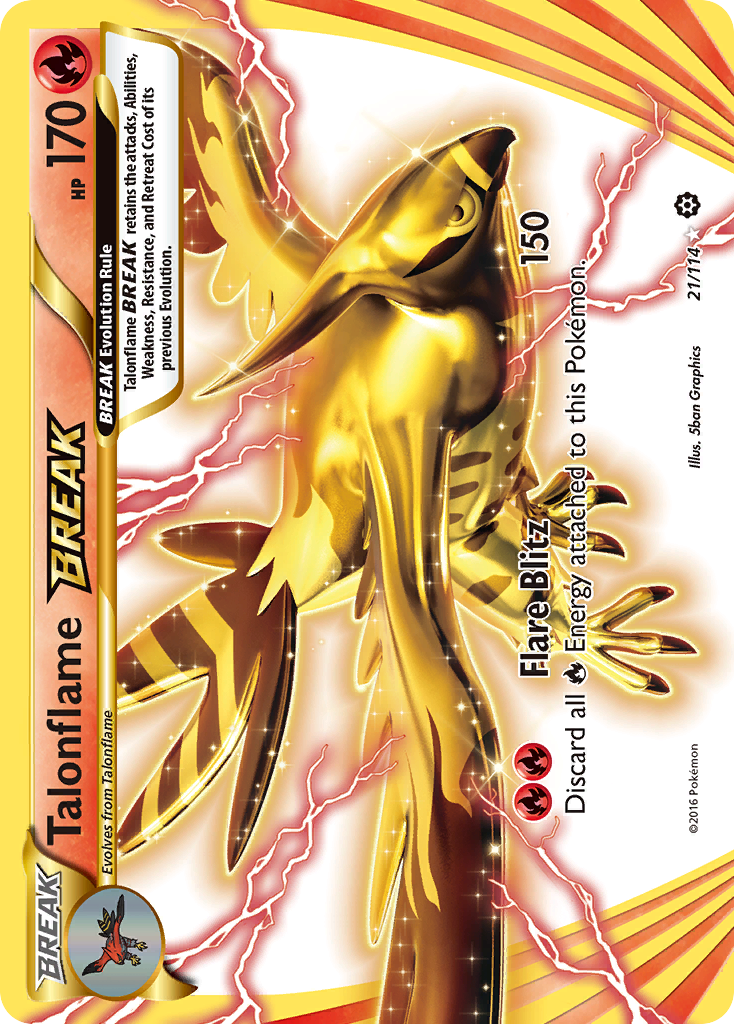 Talonflame BREAK 021/116 Rare BREAK