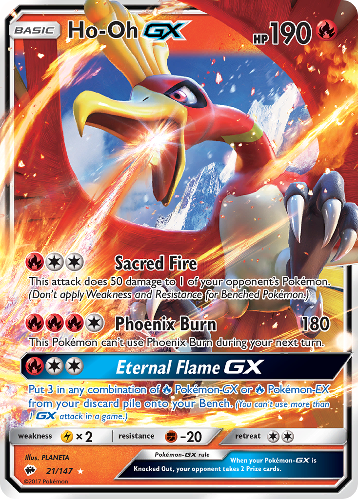 Ho-Oh-GX 021/177 Rare Holo GX