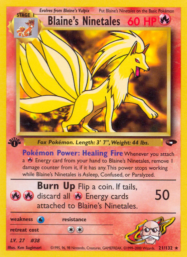Blaine's Ninetales 021/132 Rare