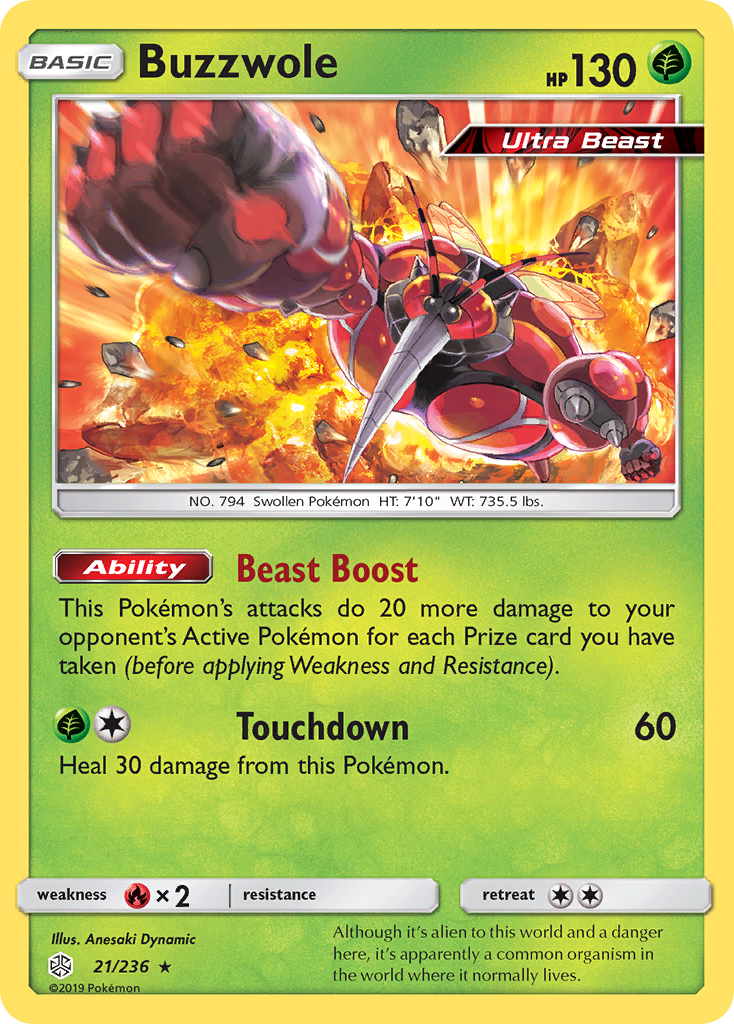 Buzzwole 021/272 Rare Holo