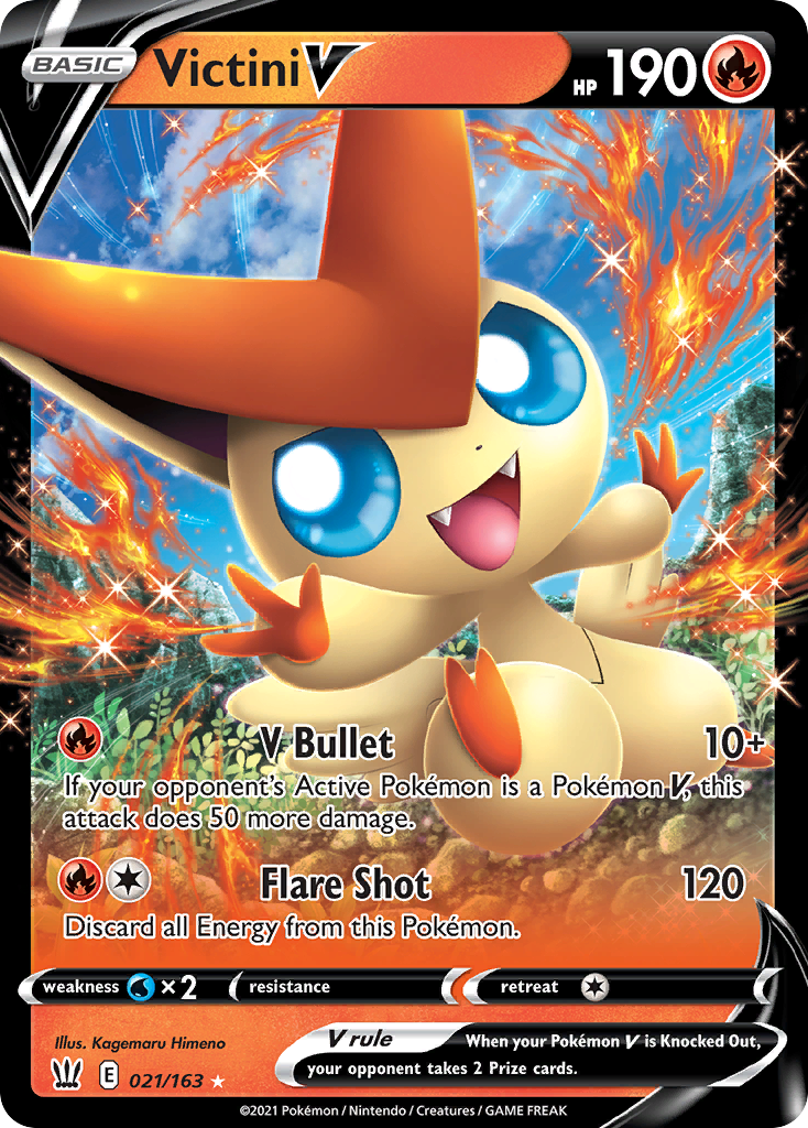 Victini V 021/183 Rare Holo V