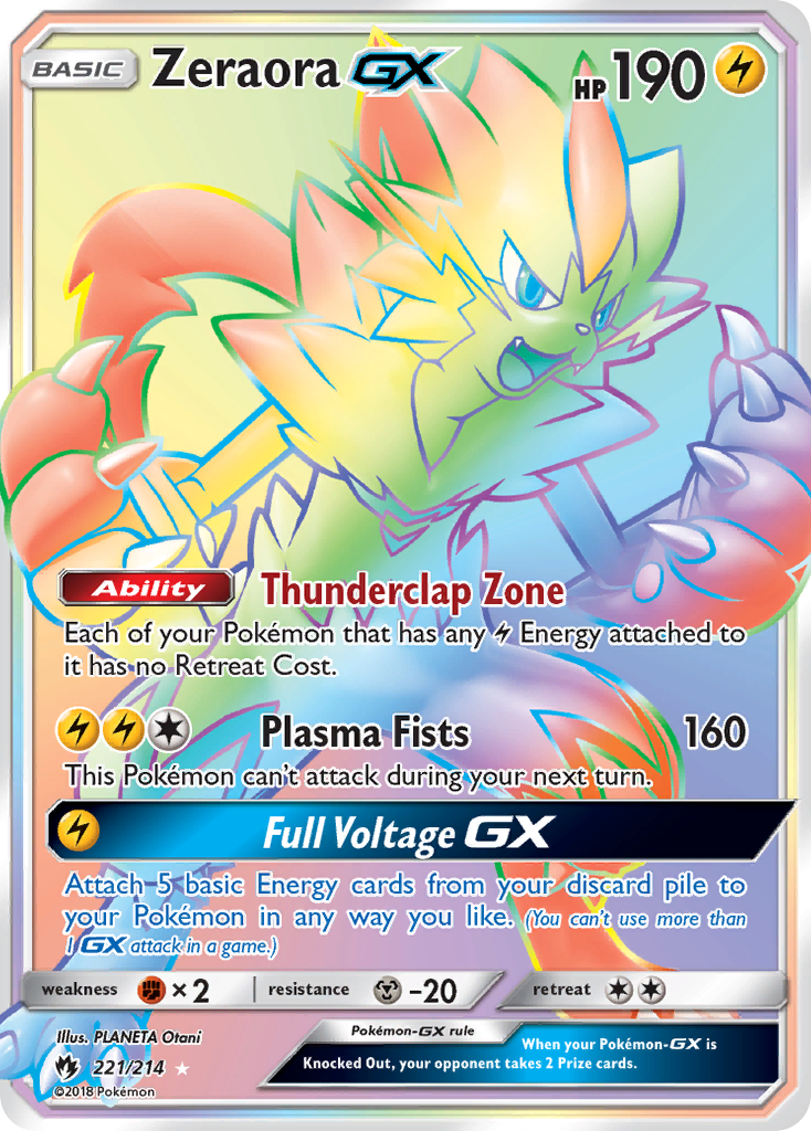 Zeraora-GX 221/240 Rare Rainbow