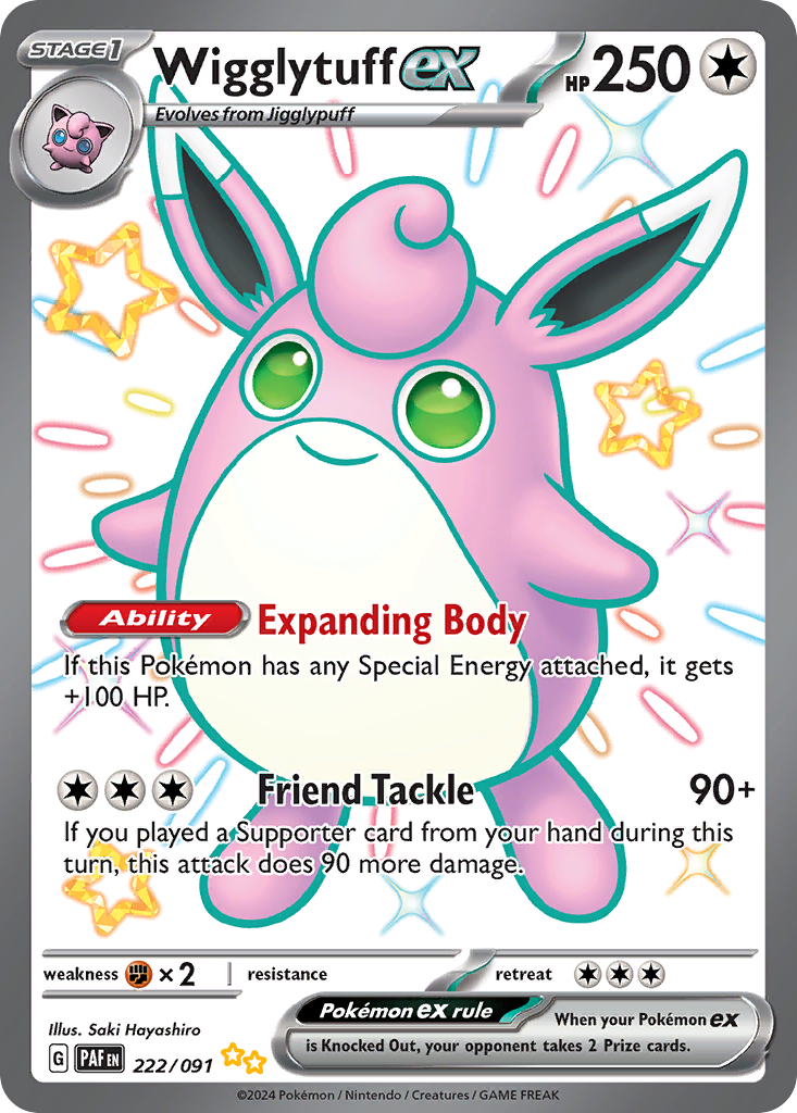 Wigglytuff ex 222/245 Shiny Ultra Rare