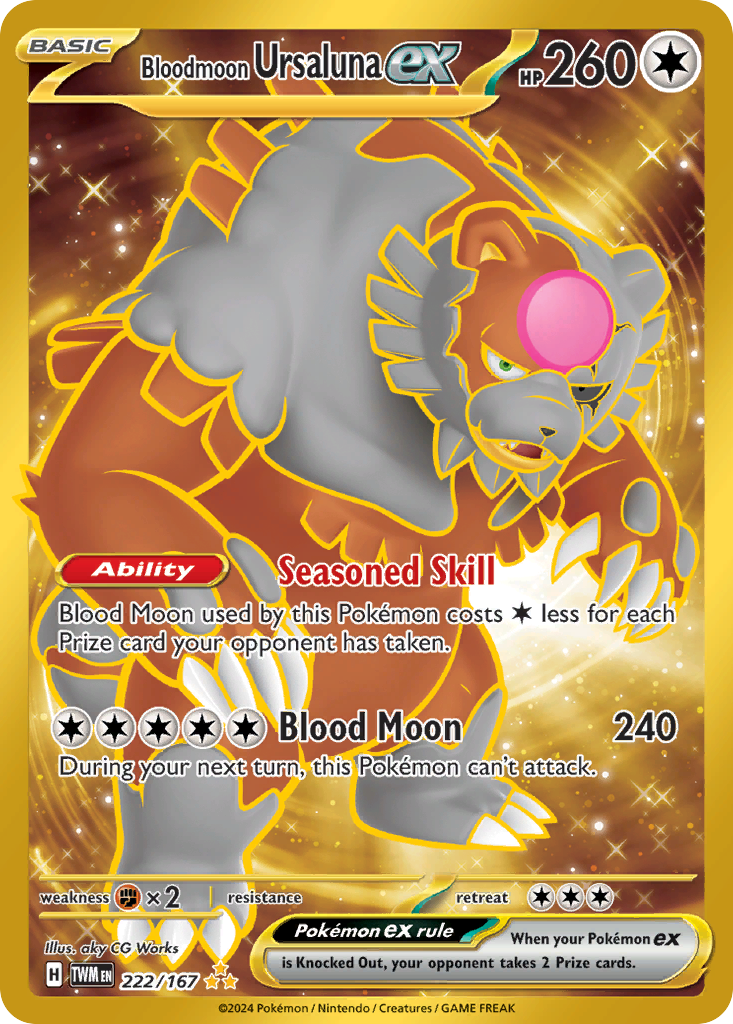 Bloodmoon Ursaluna ex 222/226 Hyper Rare