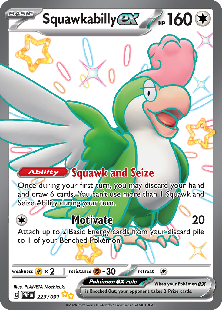 Squawkabilly ex 223/245 Shiny Ultra Rare