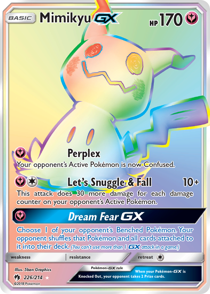 Mimikyu-GX 226/240 Rare Rainbow