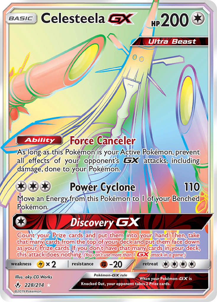 Celesteela-GX 228/234 Rare Rainbow