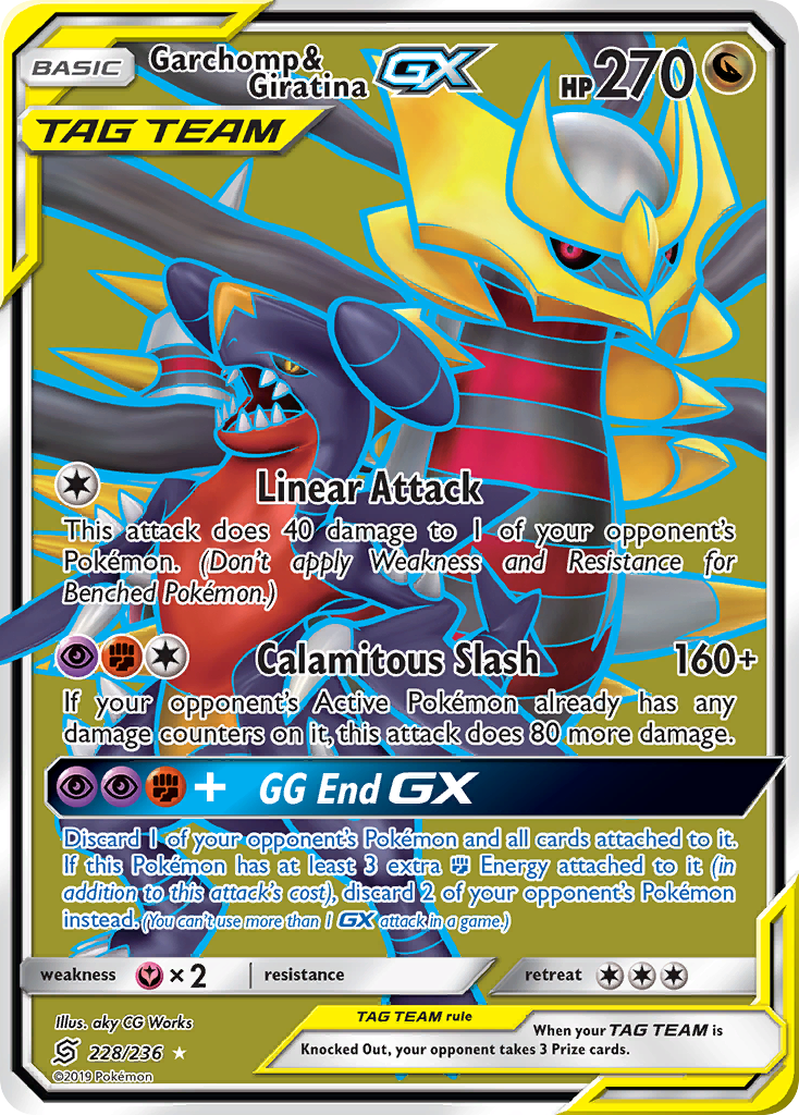 Garchomp & Giratina-GX 228/260 Rare Ultra