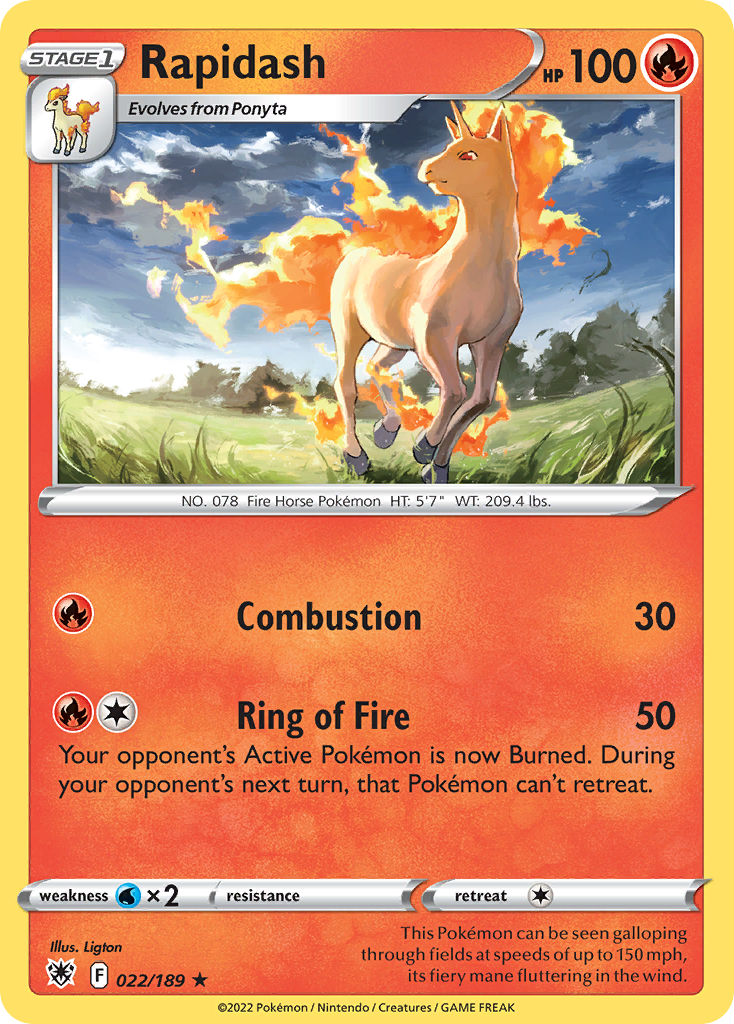Rapidash 022/216 Rare