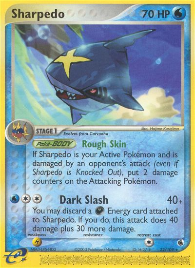 Sharpedo 022/109 Rare