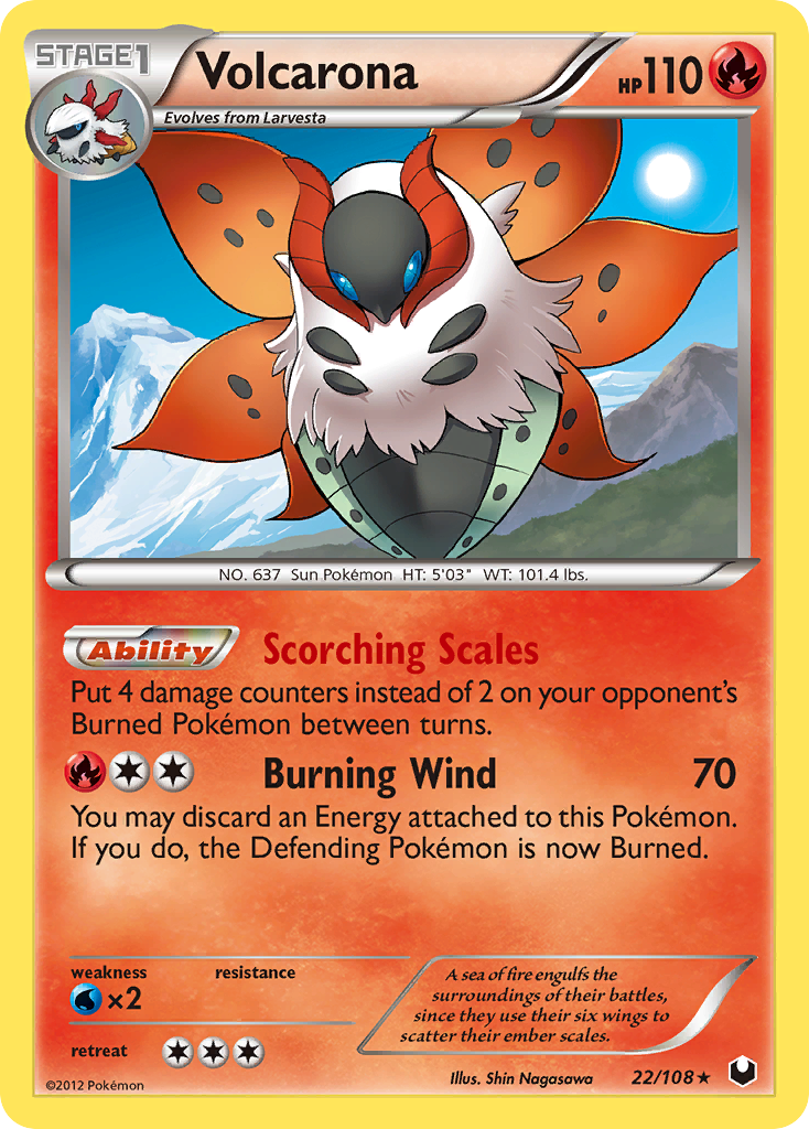 Volcarona 022/111 Rare Holo