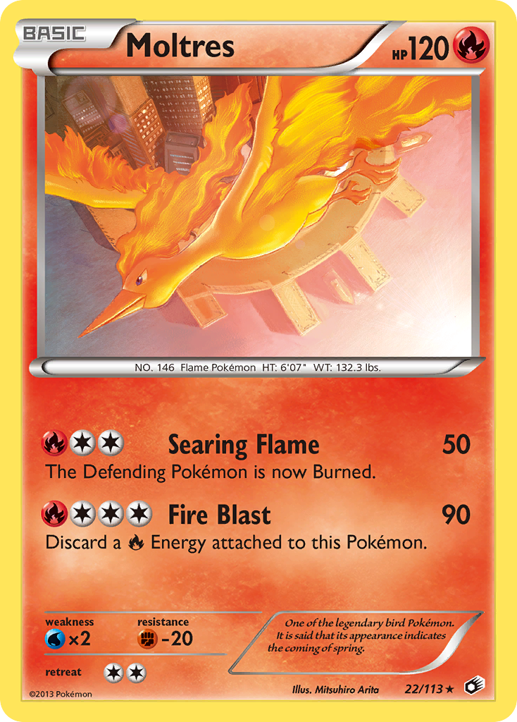 Moltres 022/140 Rare Holo