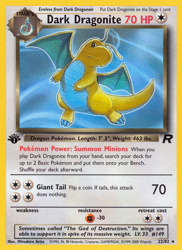 Dark Dragonite 022/83 Rare