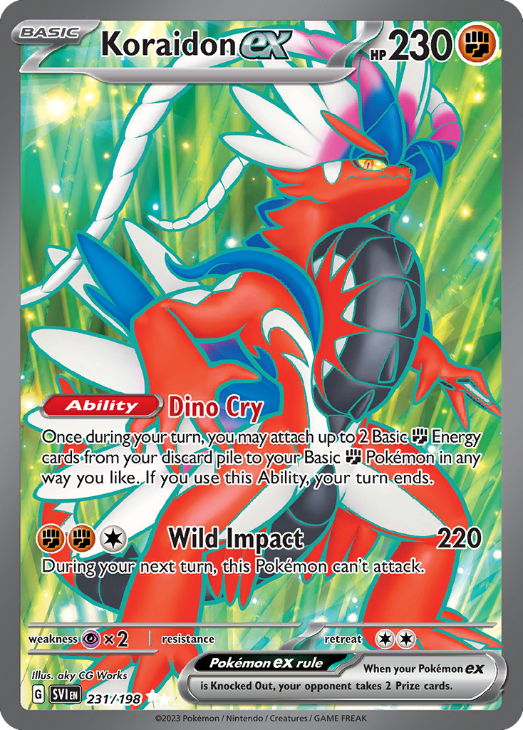 Koraidon ex 231/258 Ultra Rare