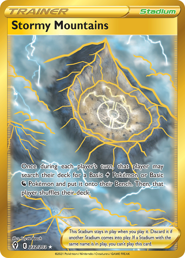 Stormy Mountains 232/237 Rare Secret