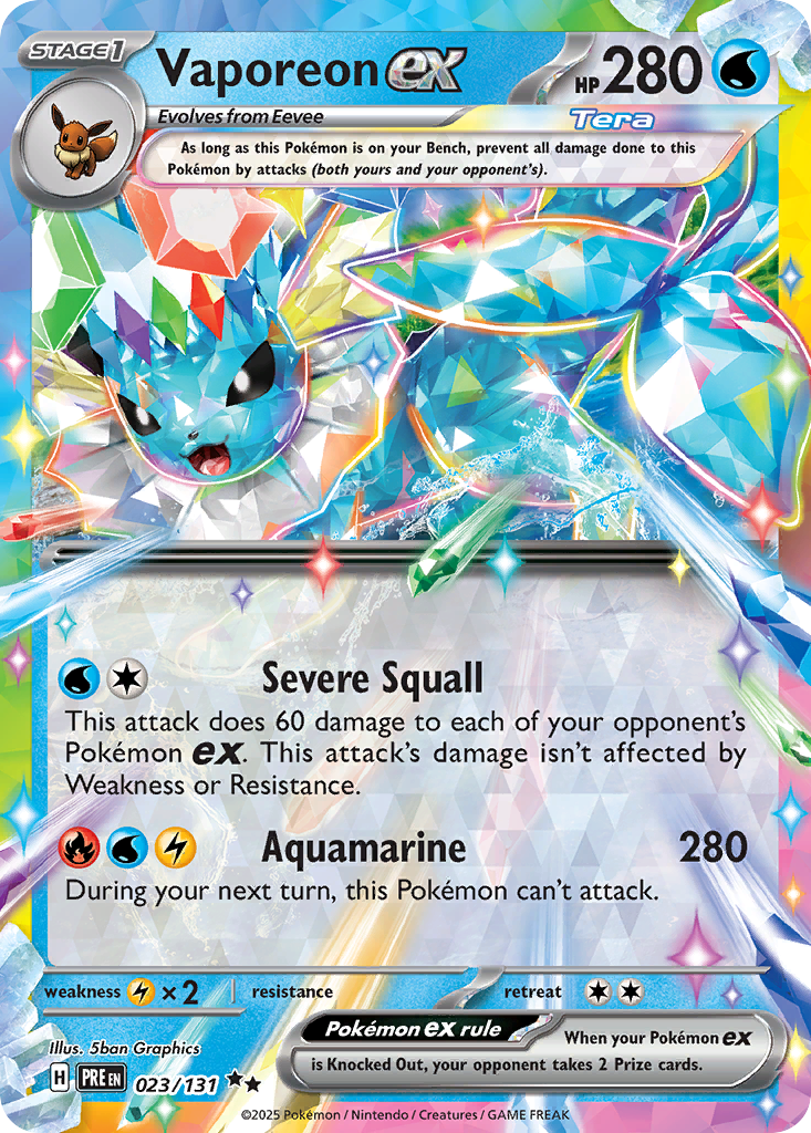 Vaporeon ex 023/180 Double Rare