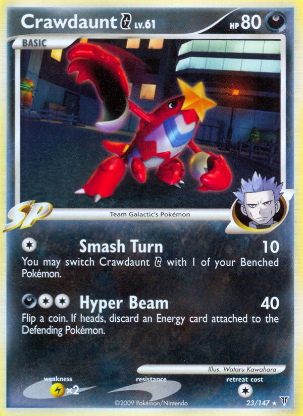 Crawdaunt G 023/153 Rare