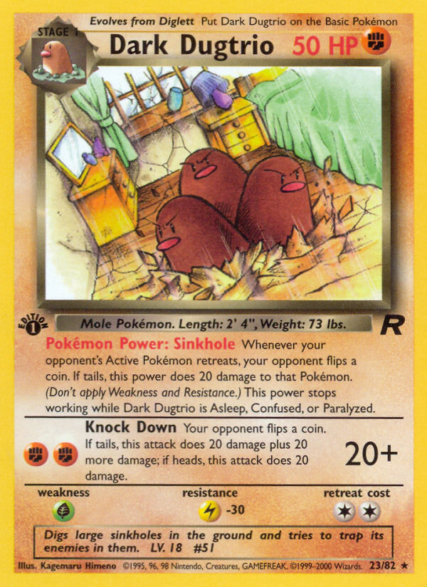 Dark Dugtrio 023/83 Rare