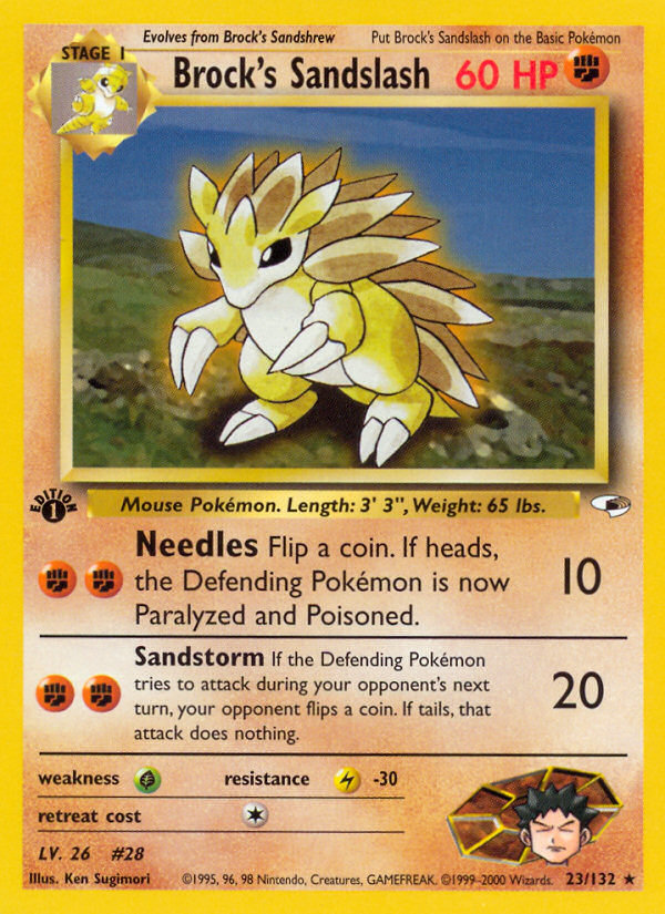 Brock's Sandslash 023/132 Rare