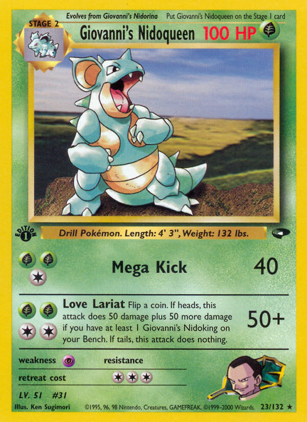 Giovanni's Nidoqueen 023/132 Rare