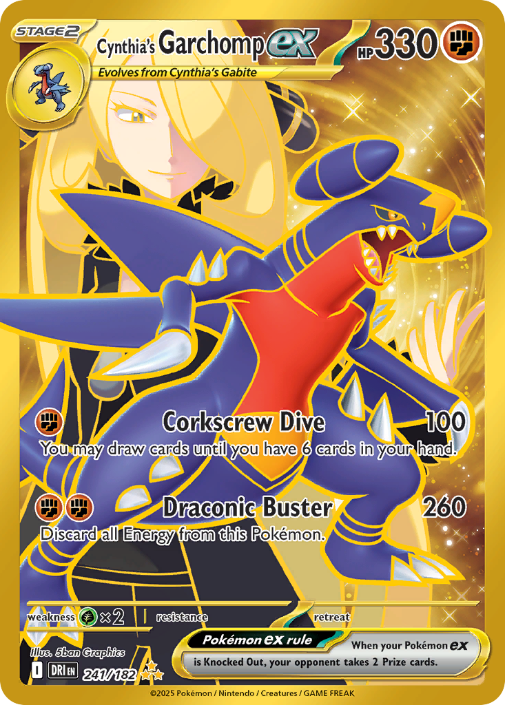 Cynthia's Garchomp ex 241/244 Hyper Rare