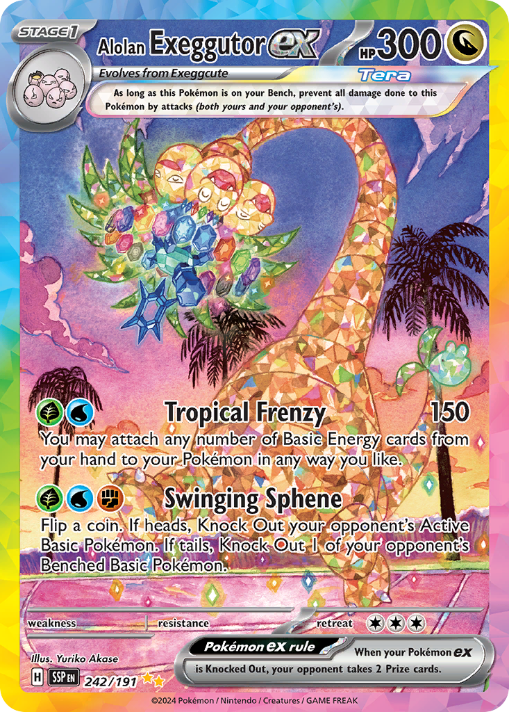 Alolan Exeggutor ex 242/252 Special Illustration Rare