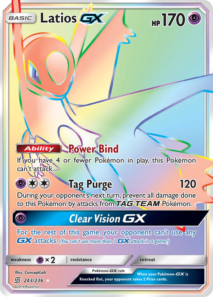 Latios-GX 243/260 Rare Rainbow