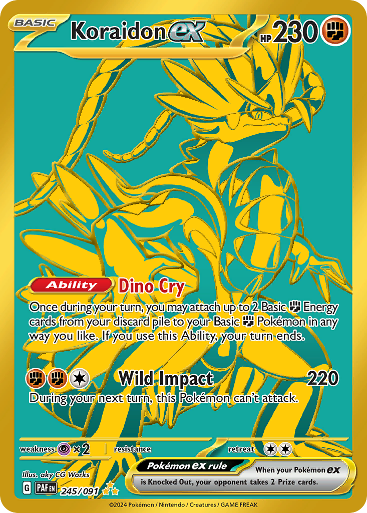 Koraidon ex 245/245 Hyper Rare