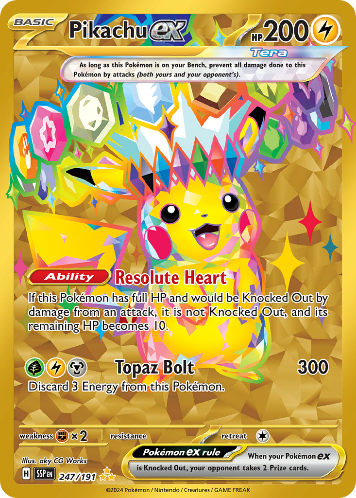Pikachu ex 247/252 Hyper Rare