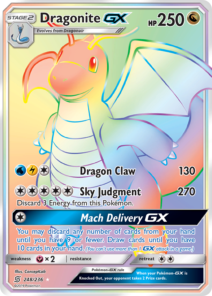 Dragonite-GX 248/260 Rare Rainbow