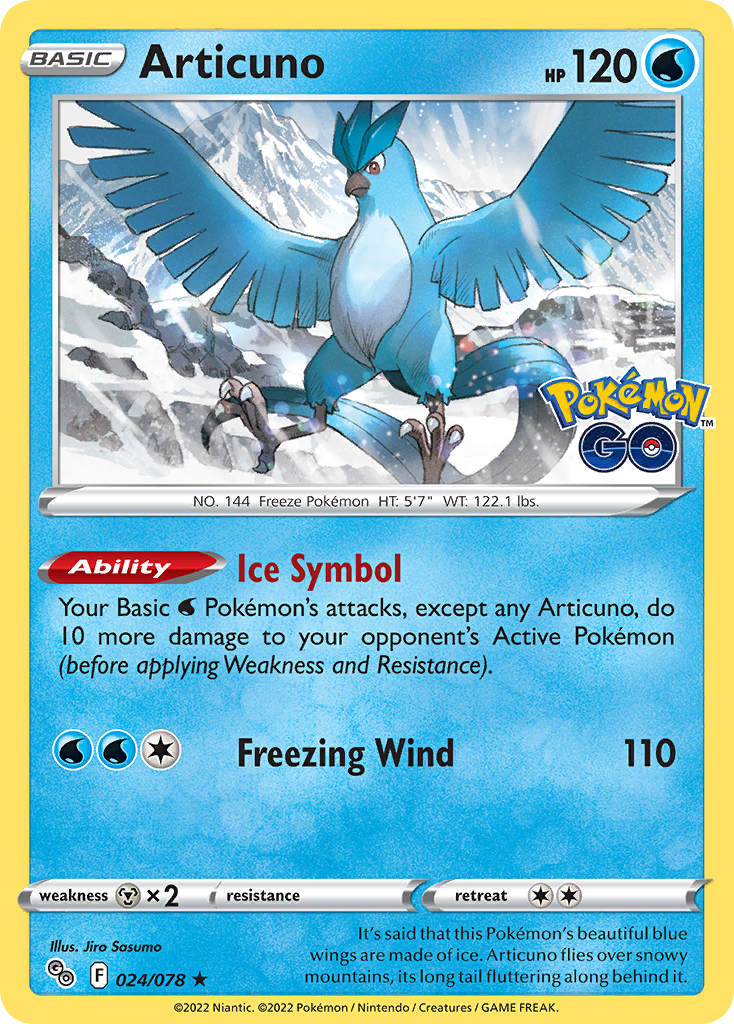 Articuno 024/88 Rare Holo