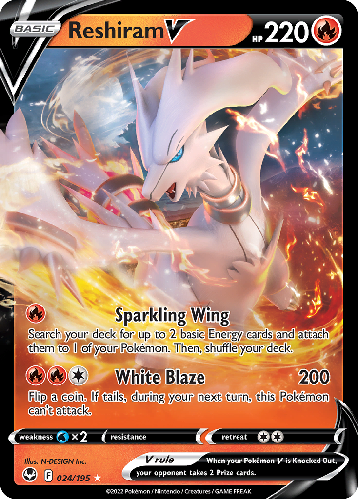 Reshiram V 024/215 Rare Holo V