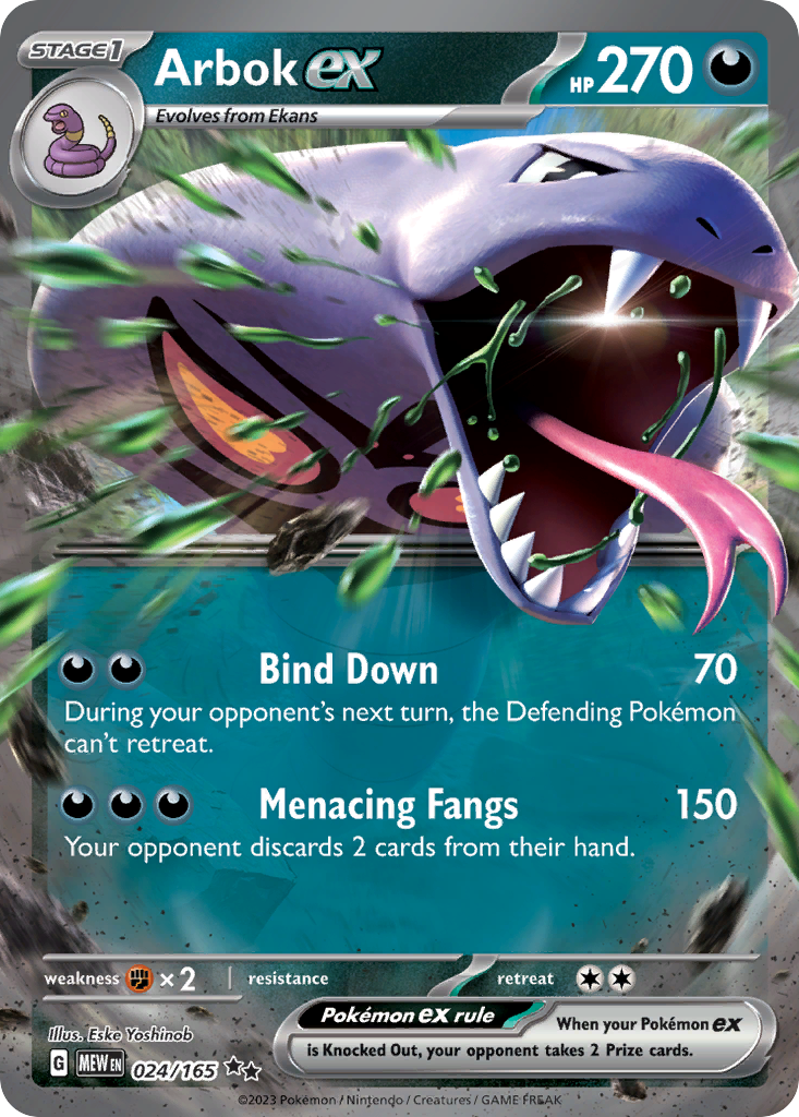 Arbok ex 024/207 Double Rare
