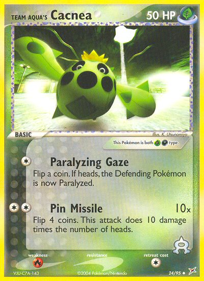 Team Aqua's Cacnea 024/97 Uncommon