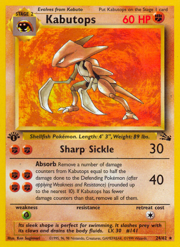Kabutops 024/62 Rare