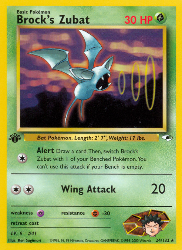 Brock's Zubat 024/132 Rare