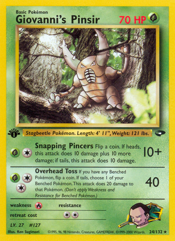 Giovanni's Pinsir 024/132 Rare