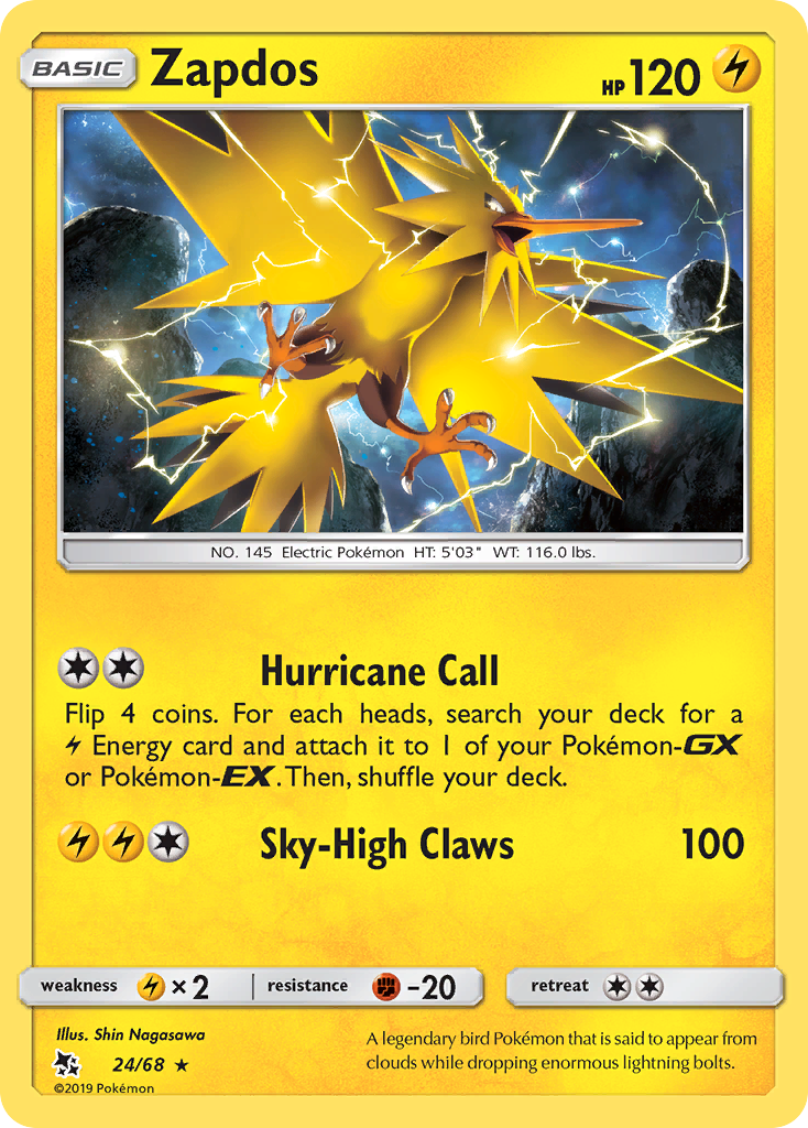 Zapdos 024/69 Rare Holo
