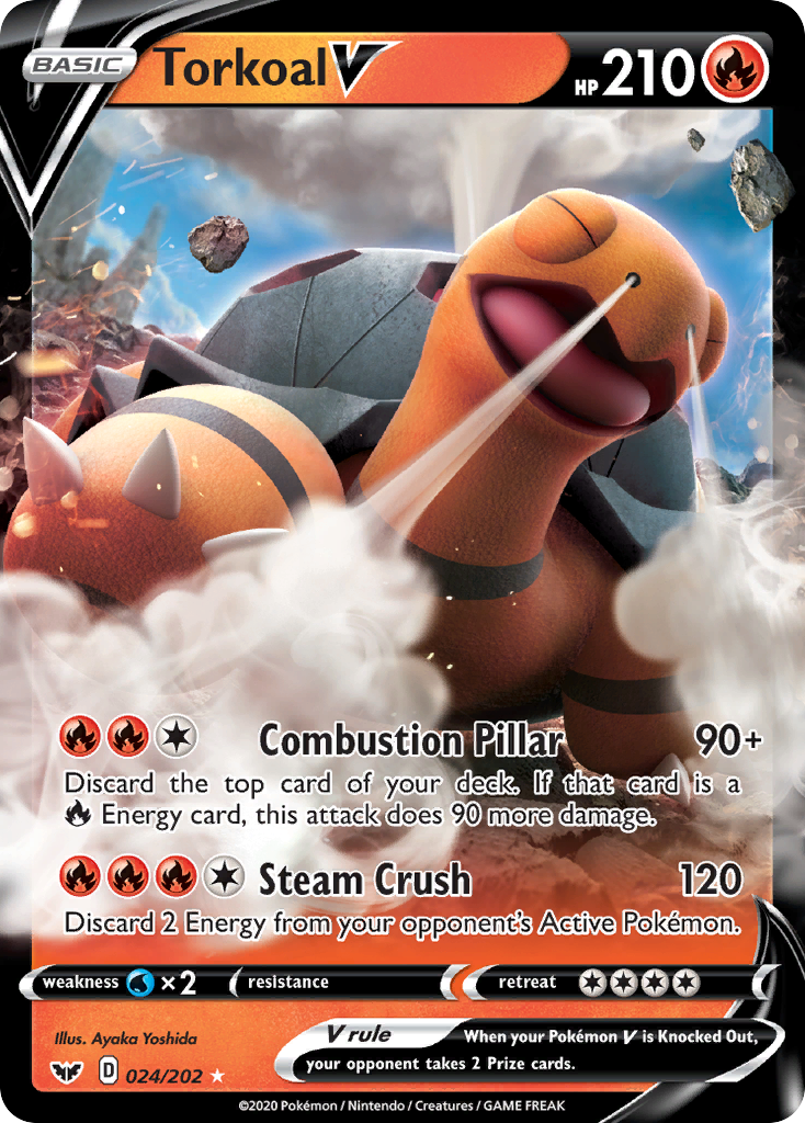 Torkoal V 024/216 Rare Holo V