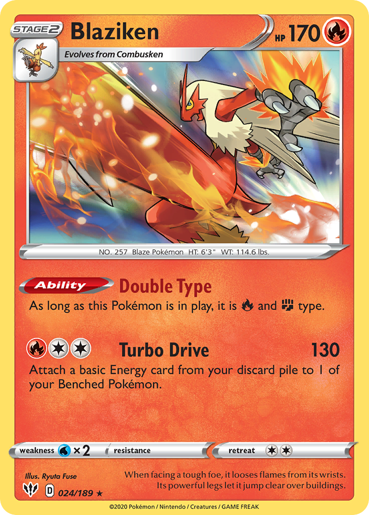 Blaziken 024/201 Rare Holo