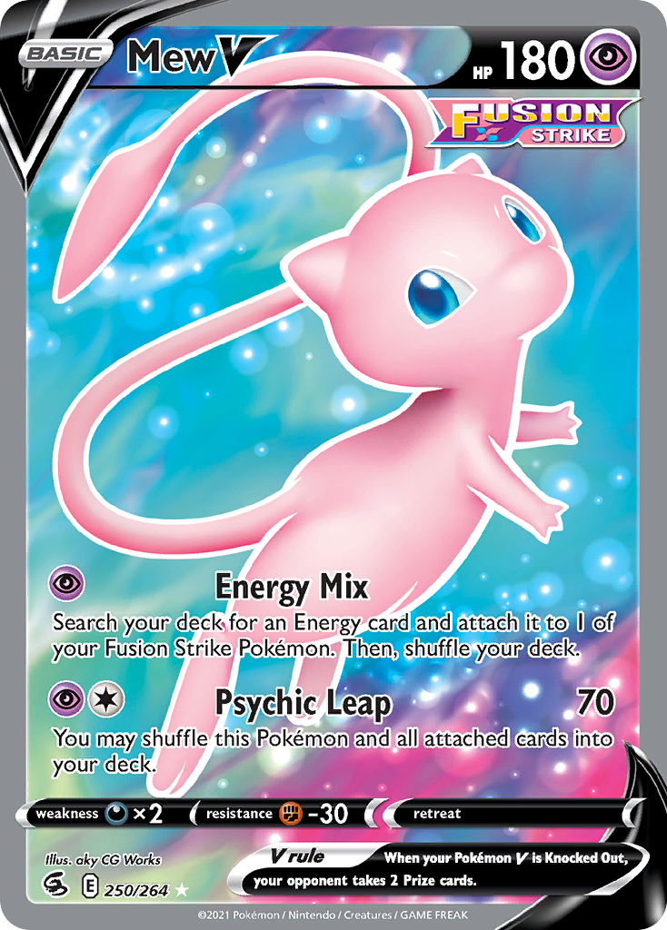 Mew V 250/284 Rare Ultra