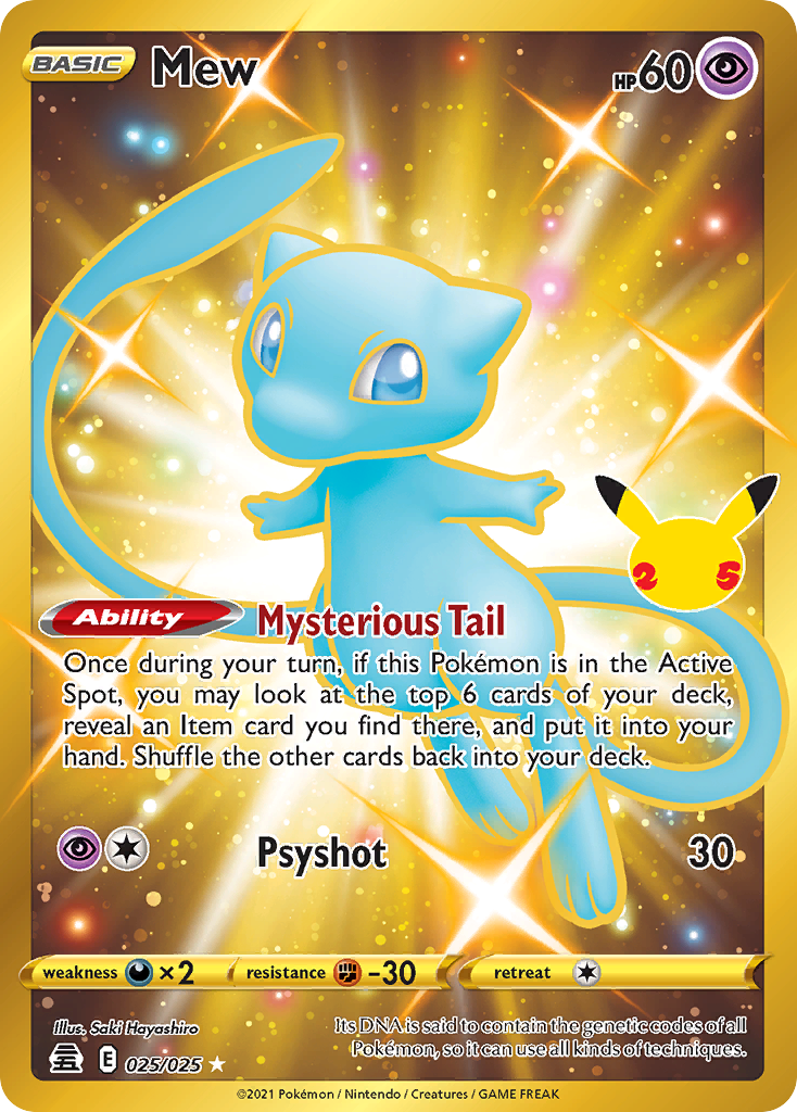 Mew 025/25 Rare Holo