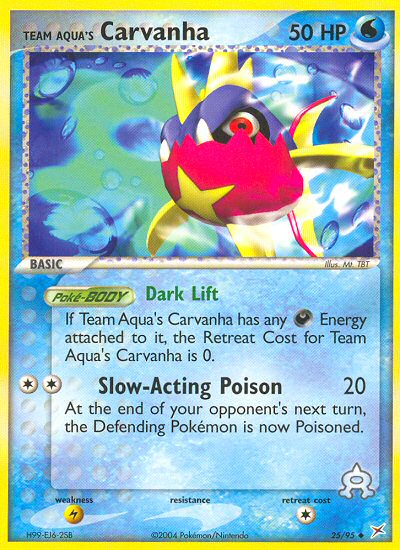 Team Aqua's Carvanha 025/97 Uncommon