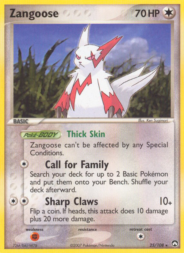 Zangoose 025/108 Rare