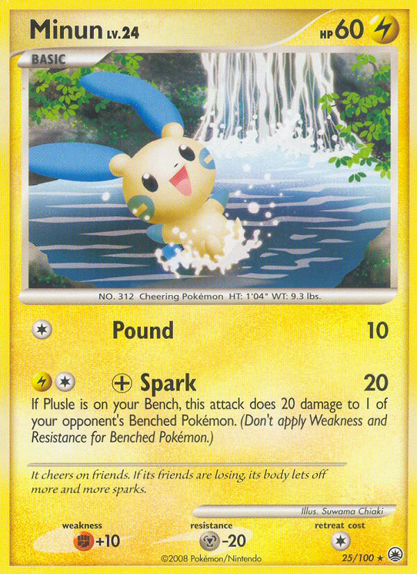 Minun 025/100 Rare