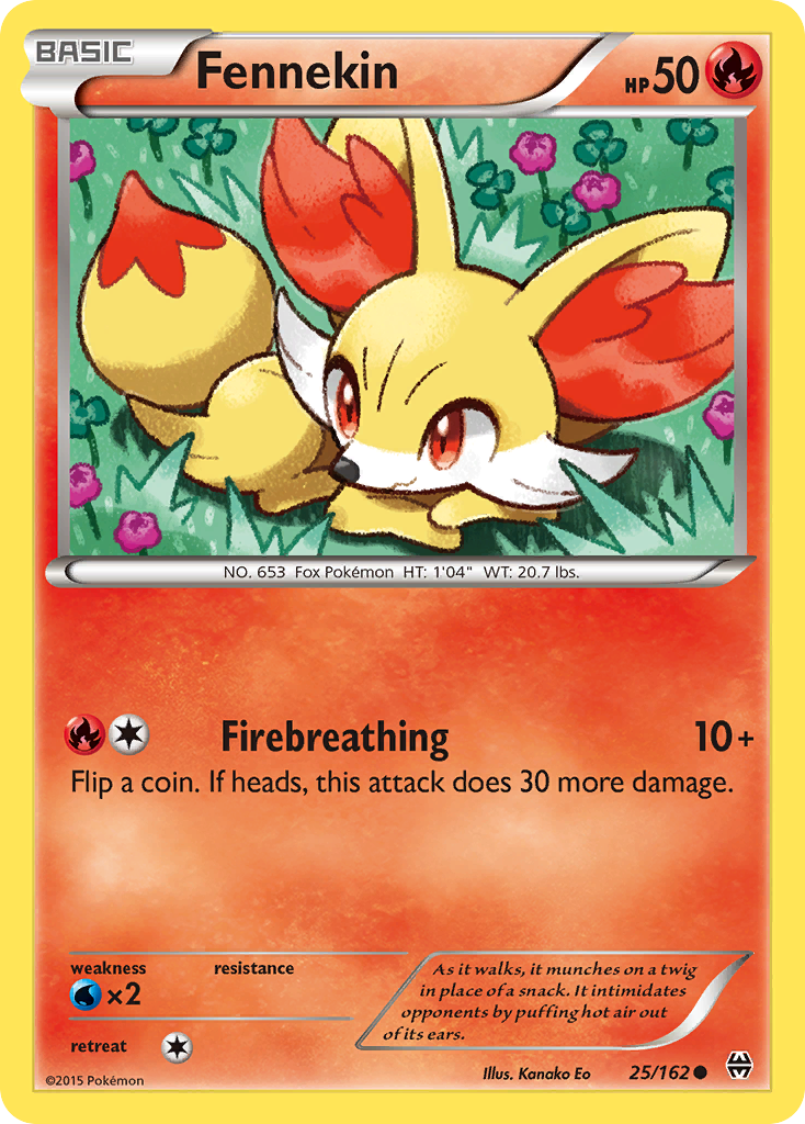 Fennekin 025/165 Common